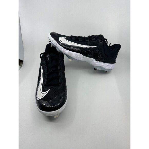 Nike Alpha Huarache Elite 4 Metal Baseball Cleats Black DJ6521-001 Mens Size 12 - Picture 1 of 6